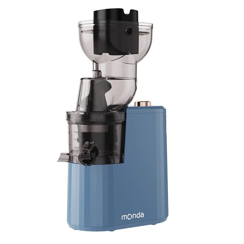 Household Slow Juicer with Large Caliber Feed Chute - Cold Press Juice Extractor with Pulp Separation