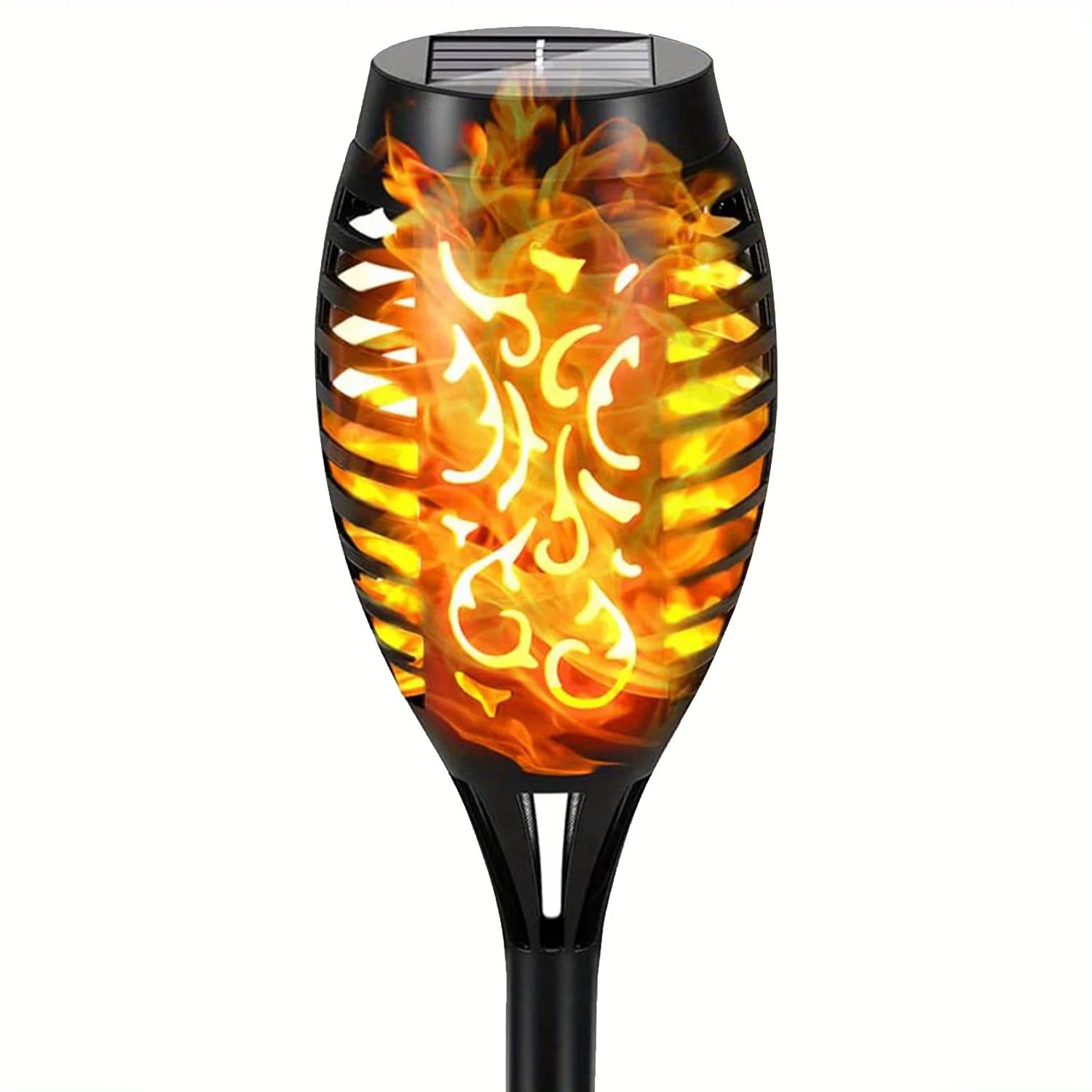 12 LED Solar Flame Torch Lights Waterproof Outdoor Garden Lights for Yard, Pathway and Holiday Decor