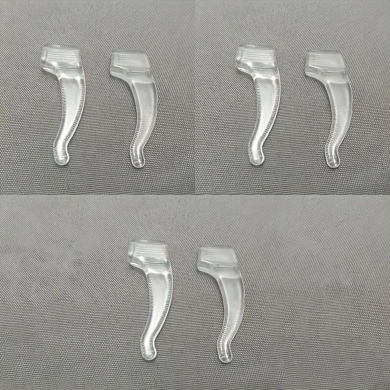 GripSecure Anti-Slip Eyeglass Hooks – Silicone Glasses Ear Hooks for Active, All-Day Wear (3 Pairs)