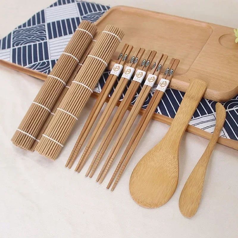 DIY Sushi Maker Kit - 9-Piece Rice Mold Set for Sushi, Onigiri & Bento