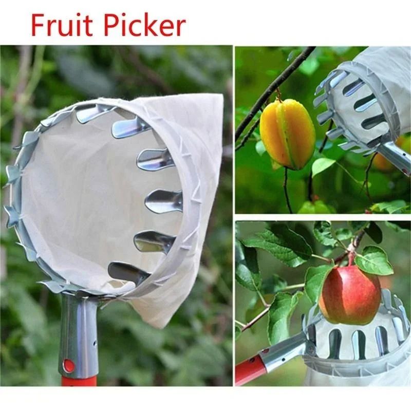Telescopic Fruit Picker Tool for High Trees Durable Garden Harvest Tool