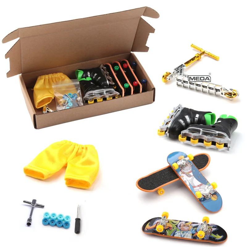 Ultimate Finger Skateboard Ramp Set - Indoor Tech Deck Park with Scooter & Bike Accessories