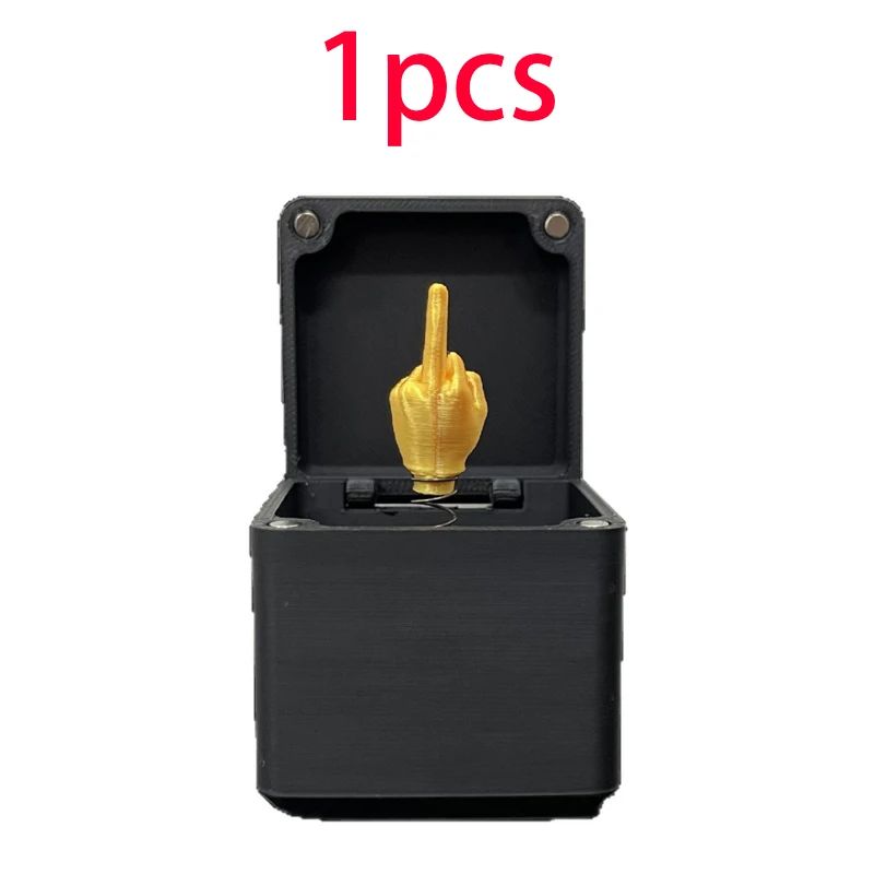 Middle Finger Surprise Gift Box - Funny Prank Desk Toy