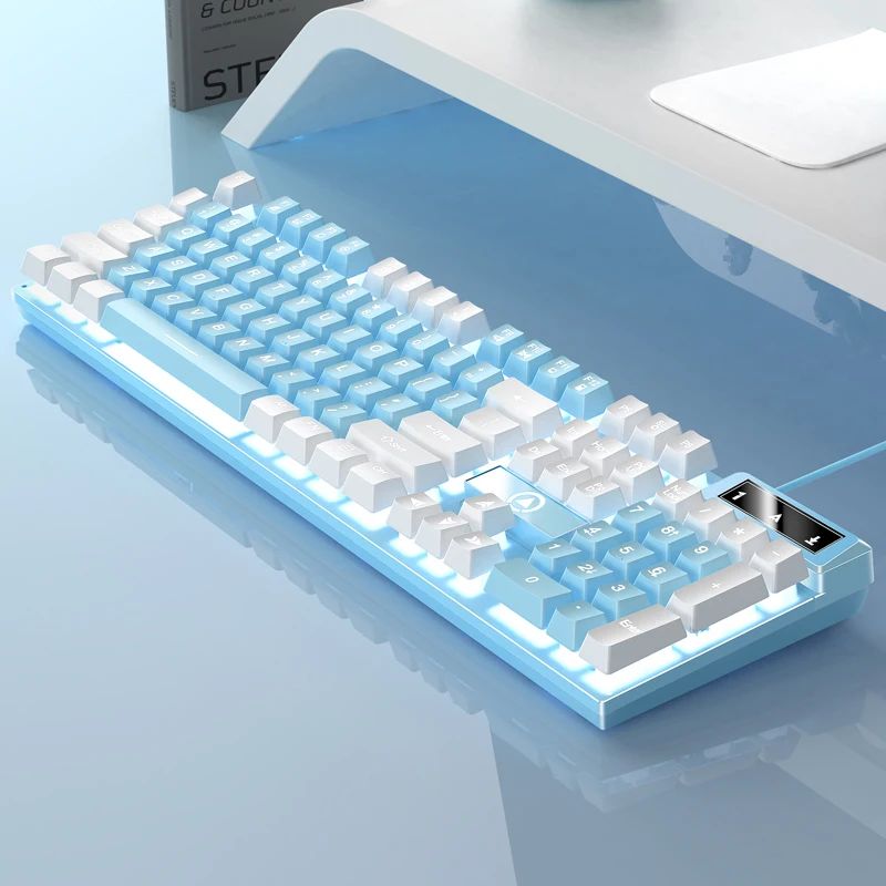 YINDIAO K500 Full-Size Wired Gaming & Office Keyboard with Backlight Comfortable gaming keyboard with Numpad for PC &