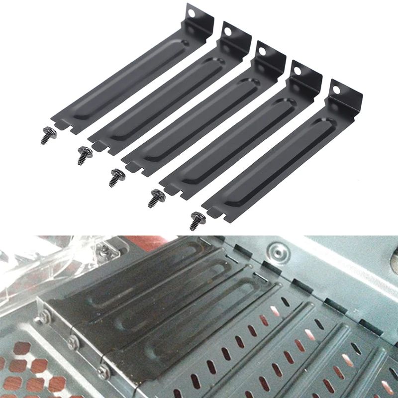 PCI Dust Shield Expansion Kit - 5-Slot Case Cover & Filter Plates