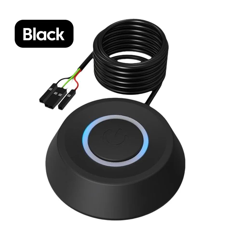1.8M External PC Power Button with LED – Desktop Computer Power Switch Extension Cable