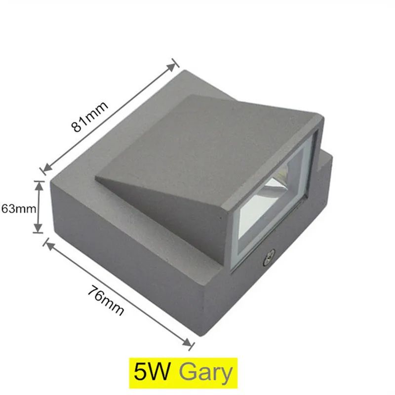 Modern 5W COB LED Wall Lamp – Single Head Indoor Outdoor Porch Sconce AC110-220V
