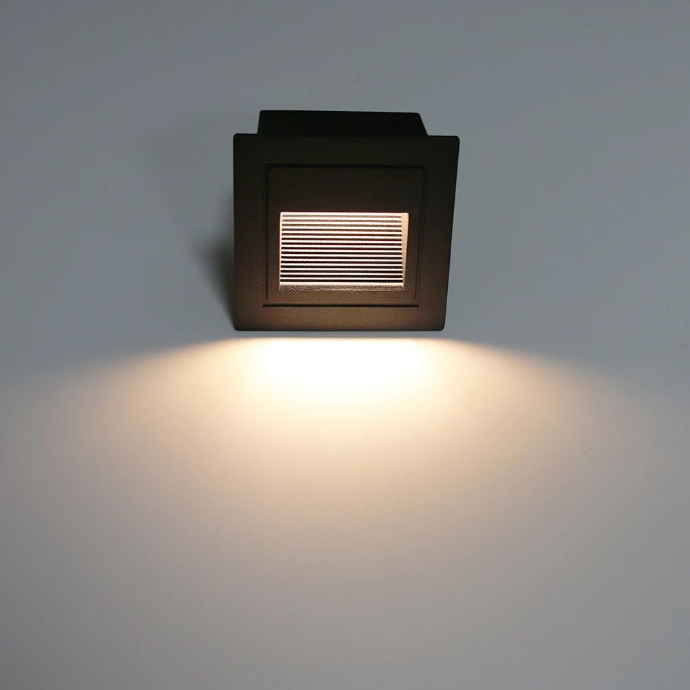 Modern Recessed LED Stair & Pathway Wall Light – Waterproof Aluminum Outdoor Footlight