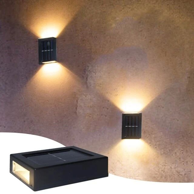 SunArc Solar Up and Down Wall Lights – Waterproof Outdoor Garden Spot Light Set (1–6 Pack)