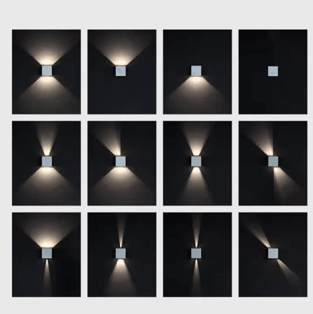 Modern Square Waterproof Outdoor Wall Lamp - Aluminum Porch & Courtyard Wall Light