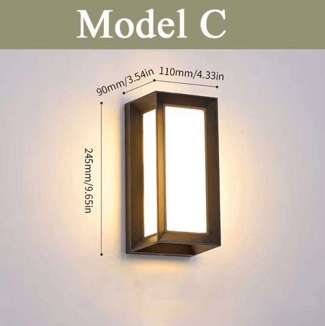 Modern IP66 Waterproof LED Outdoor Wall Lamp – Aluminum Porch & Garden Light