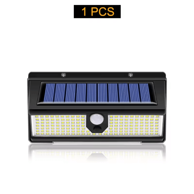 190 LED Solar Motion Sensor Wall Light – 4-Mode Waterproof Outdoor Security Lamp