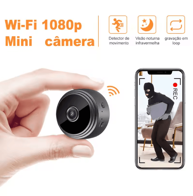 A9 Mini WiFi Security Camera - Wireless Smart Surveillance Cam with Night Vision & Motion Detection