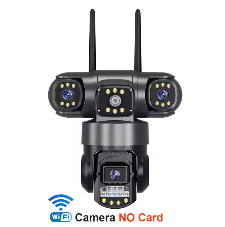 V380 Pro 12MP 6K Triple-Lens WiFi Security Camera - Outdoor PTZ AI Tracking CCTV with Night Vision