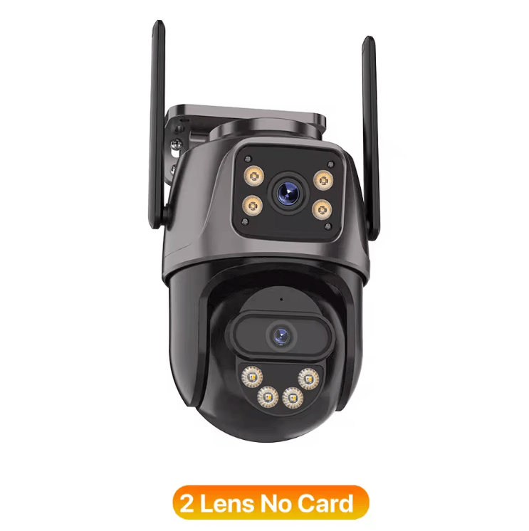Three-Screen 4K Dual-Lens PTZ WiFi Security Camera – Outdoor AI Human Detection CCTV