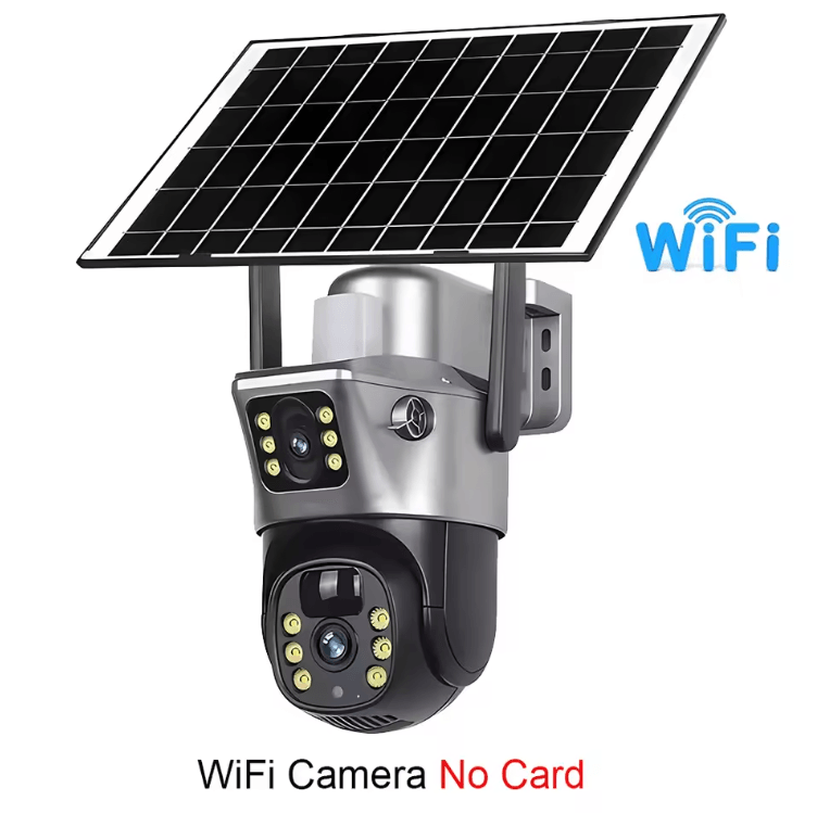 V380 Pro 8MP 4K Solar Dual-Lens PTZ Security Camera – Wireless 4G/WiFi Outdoor CCTV with PIR Detection