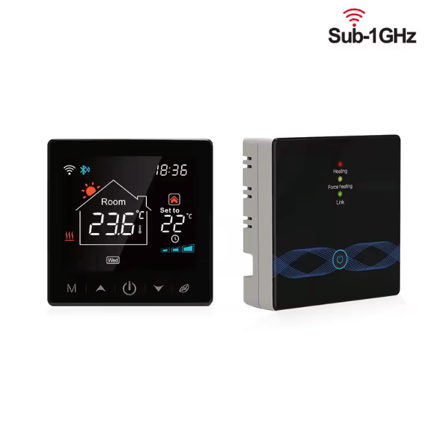 Tuya WiFi Smart Thermostat RF433 Wireless Controller for Gas Boiler & Floor Heating with Alexa & Google Home