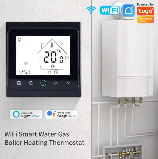 Tuya WiFi Smart Room Thermostat - Temperature Controller for Electric Floor Heating, Water Heating & Gas Boilers