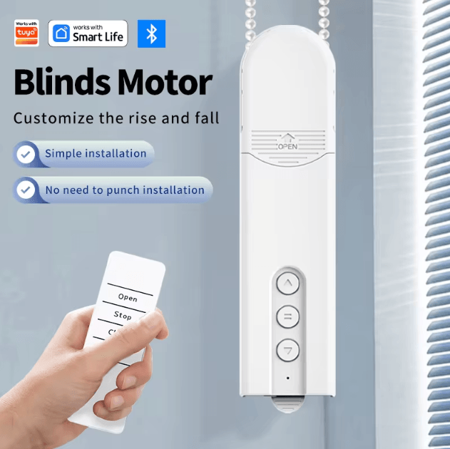 Smart Electric Curtain Motor with Bluetooth Remote - Automatic Curtain Opener for Smart Homes