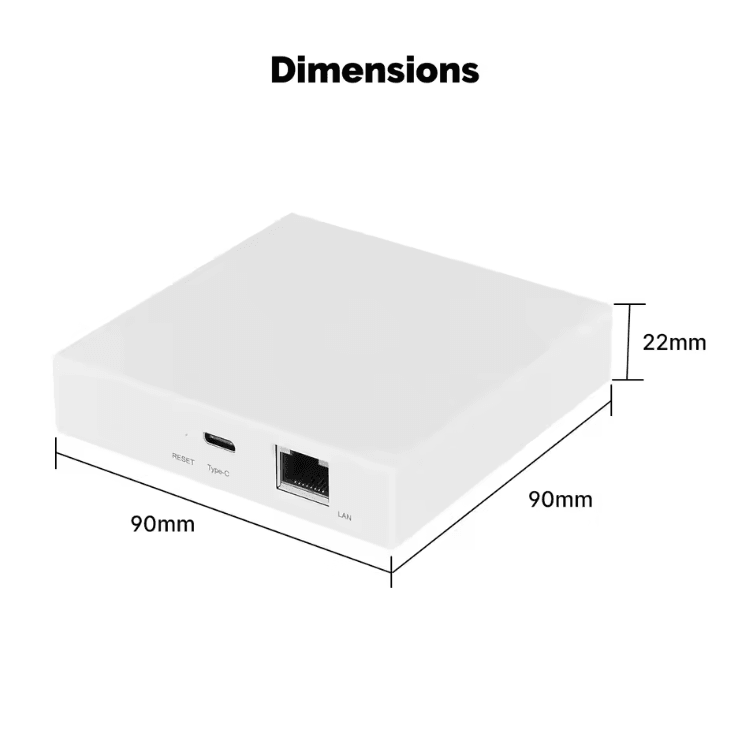 MOES Tuya ZigBee Matter Thread Gateway – Smart Home Bridge Hub with Siri, Alexa & Google Home Control