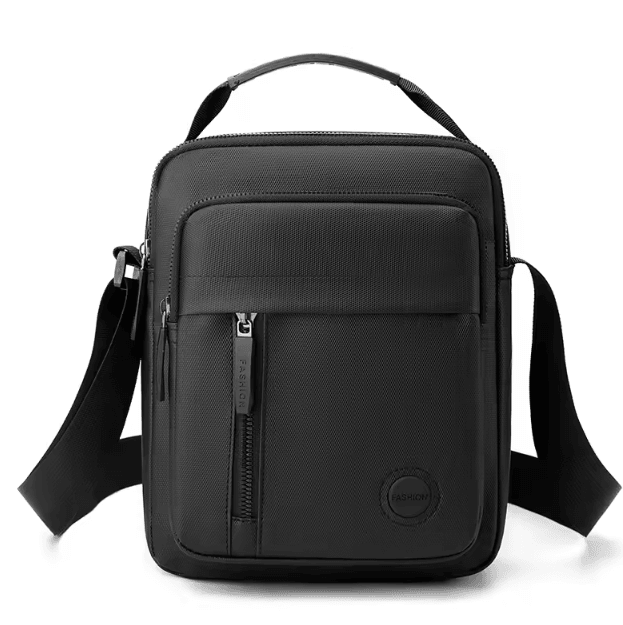 Mens Multi Compartment Crossbody Shoulder Bag for Travel and Everyday Commuting