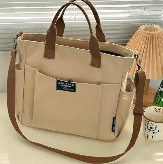 UrbanCarry Large Capacity Canvas Tote Bag Crossbody Student Commuter Shoulder Bag