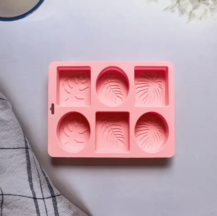 Oval Square Leaf Silicone Soap Mold for Handmade Soap Candle and DIY Crafts