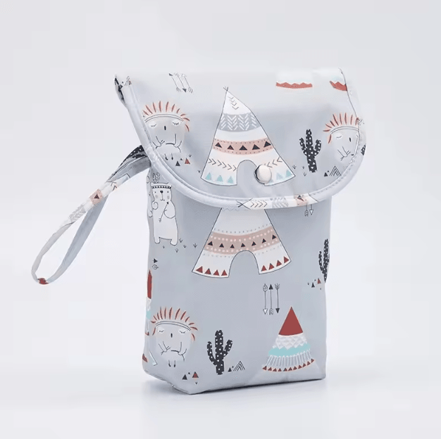 Waterproof Wet Dry Baby Diaper Bag – Portable Nappy Organizer & Travel Storage Pouch