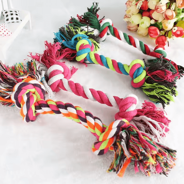 ChewKnot Durable Cotton Rope Dog Toy for Puppies & Small Dogs