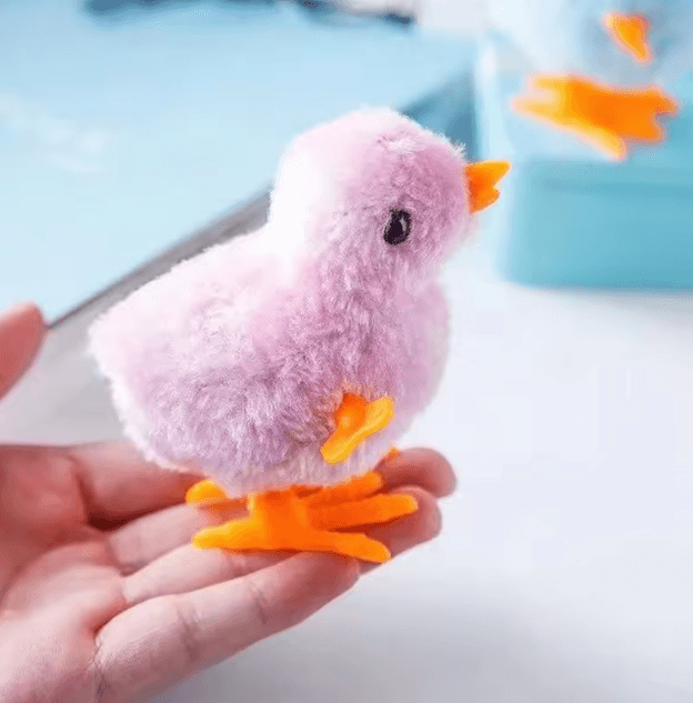 Wind-Up Plush Chicken Cat Toy for Endless Play & Active Fun