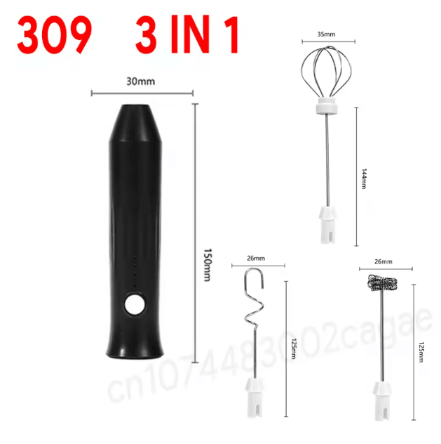 Wireless Electric Milk Frother - Handheld Coffee Whisk & Foam Maker