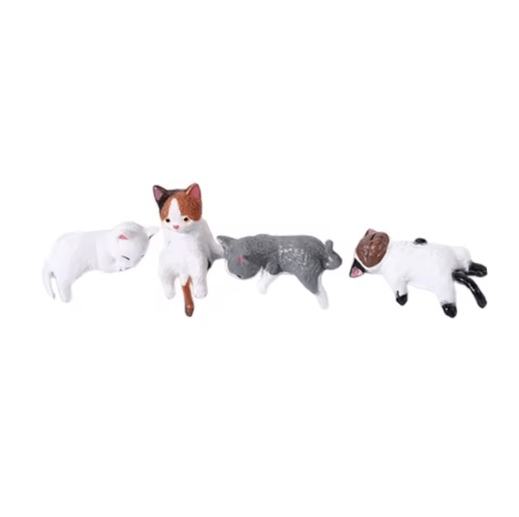 Mini Cute Cat Figurine Decor - Aesthetic Desk & Shelf Animal Ornament