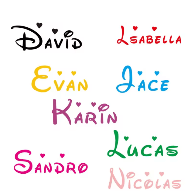 Personalized Kids Name Wall Sticker – Custom Vinyl Nursery & Bedroom Decor
