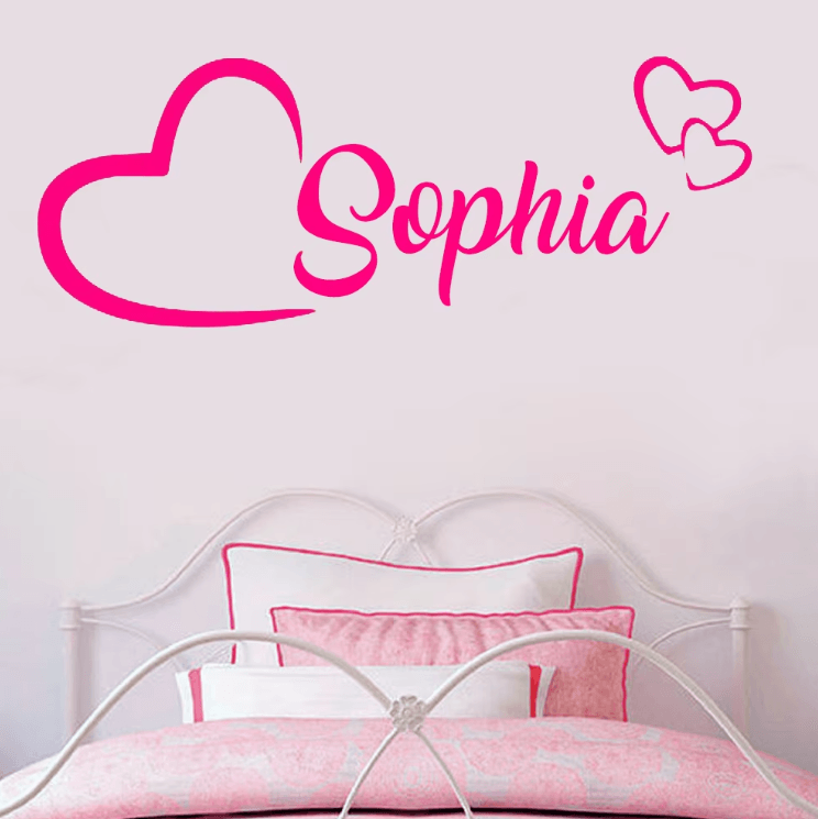 Personalized Name Wall Sticker – Custom Vinyl Kids Room Nursery Decor