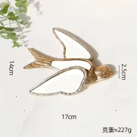Vintage Dragonfly Resin Mirror Wall Art – Elegant Butterfly-Inspired Home Decor
