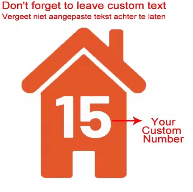Custom Wheelie Bin Number Stickers – Waterproof Vinyl House Number Decals (4PCS Set)