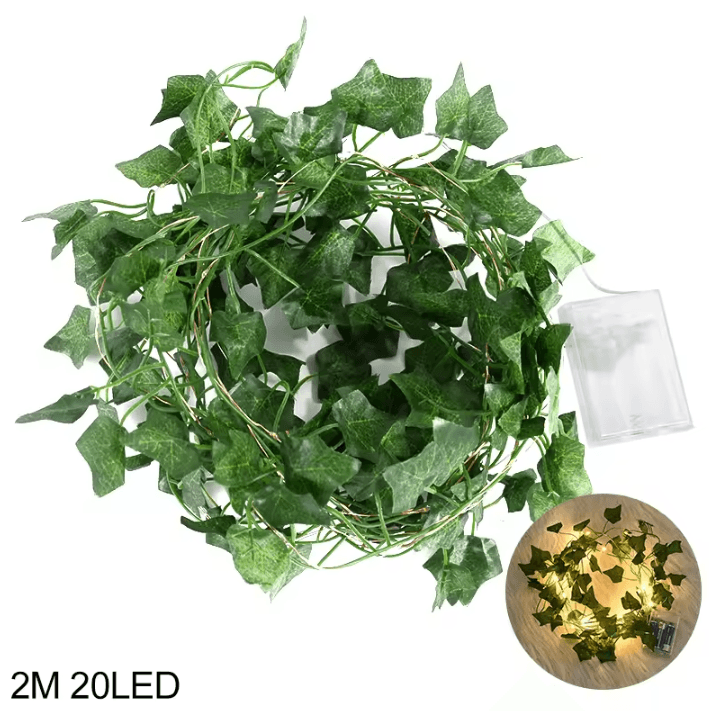 LED Leaf Vine String Lights - 2M-10M Fairy Garland for Cozy Home & Garden Decor