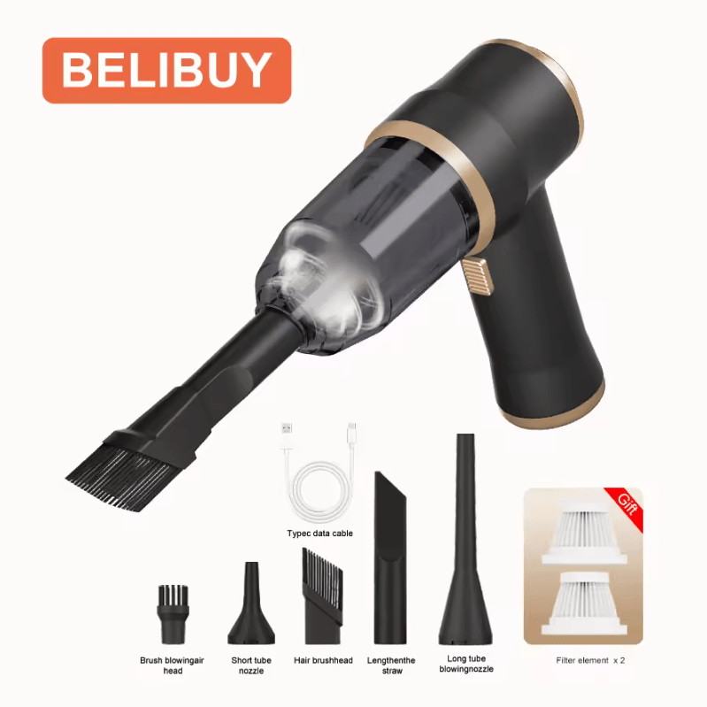 Portable High-Power Cordless Car Vacuum Cleaner for Home & Auto