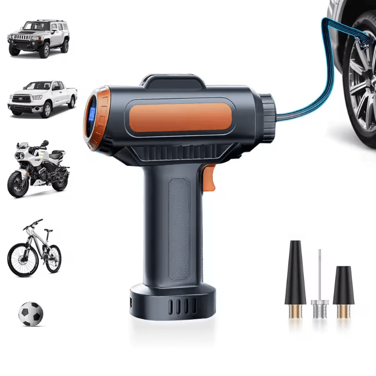 BELIBUY Wireless Portable Tire Inflator – 150PSI Cordless Air Pump with LED Display
