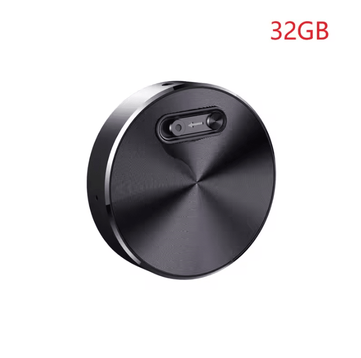 32GB Voice Activated Recorder Mini Keychain Dictaphone with Noise Reduction & MP3 Playback