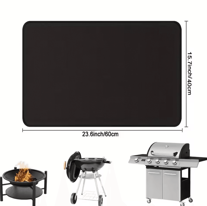 Fireproof BBQ Floor Protection Mat – Heat-Resistant Outdoor Grill Pad