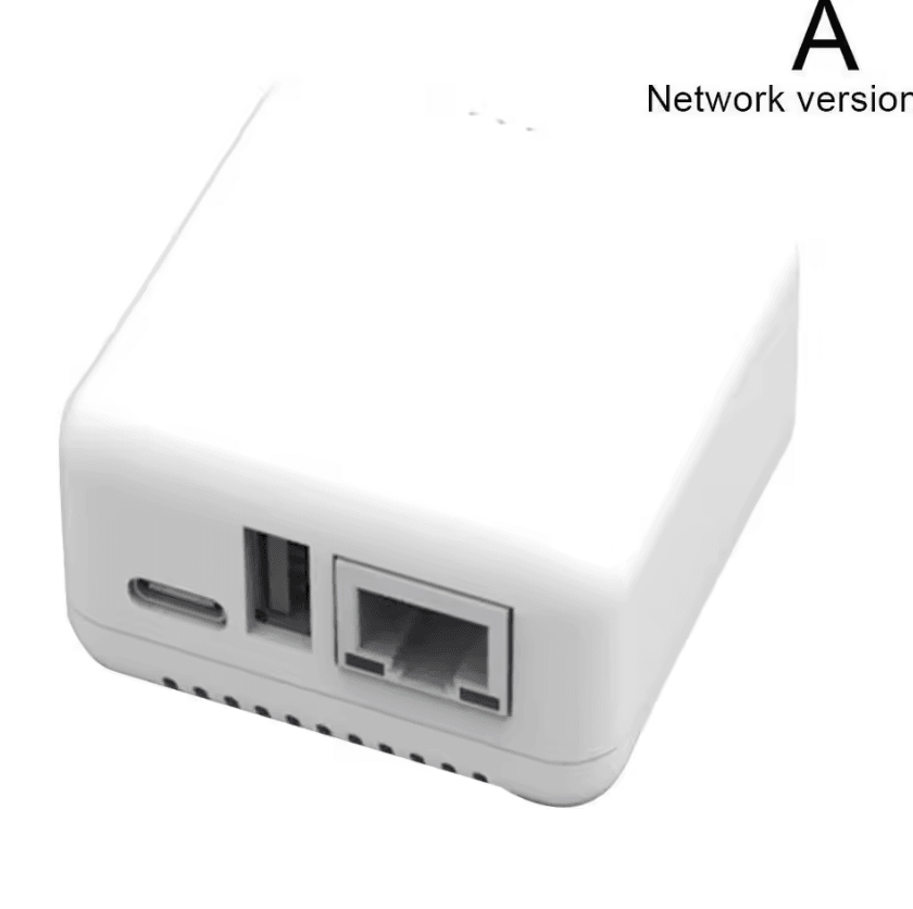 Mini USB 2.0 Network Print Server – Wireless WiFi & Bluetooth Printer Sharing Hub