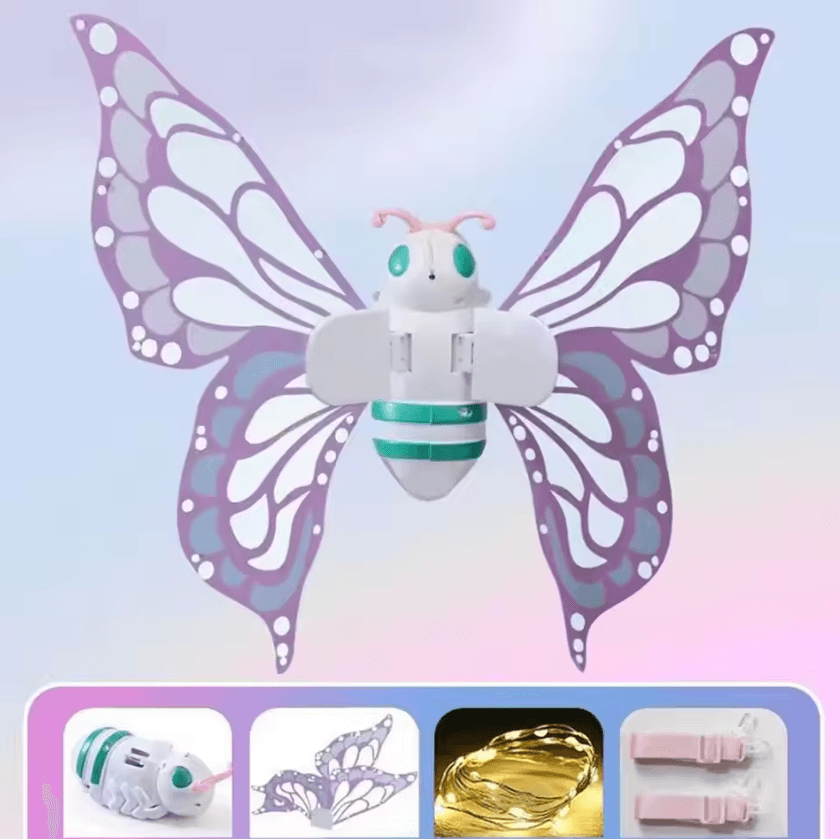 Magical LED Fairy Wings for Kids – Light-Up Moving Butterfly Costume
