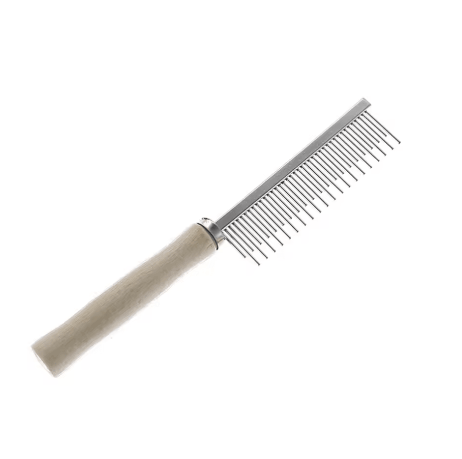 NaturalGrip Wooden Pet Grooming Comb – Gentle Hair Remover Brush for Dogs & Cats