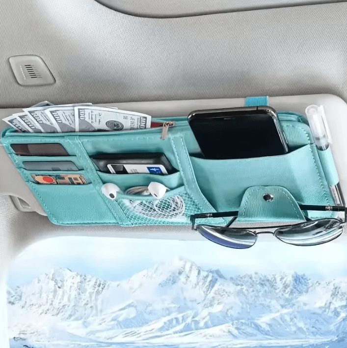 DrivePocket Multi-Pocket Car Sun Visor Organizer