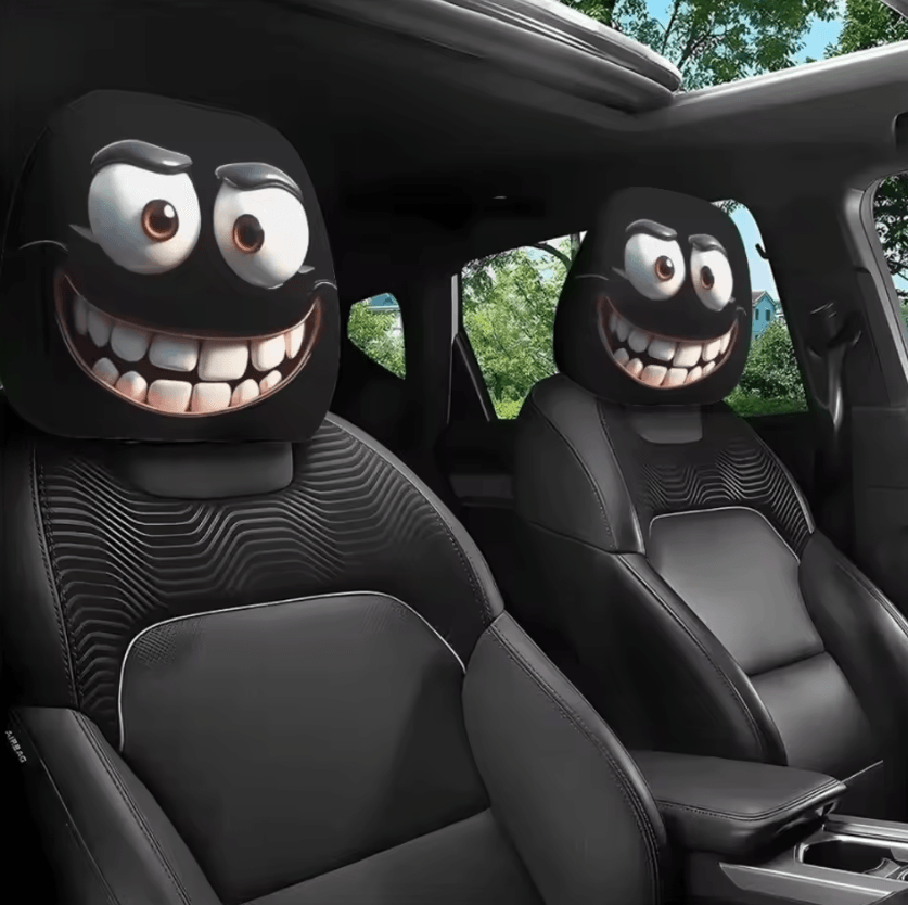 Universal Breathable Car Seat Headrest Cover Set