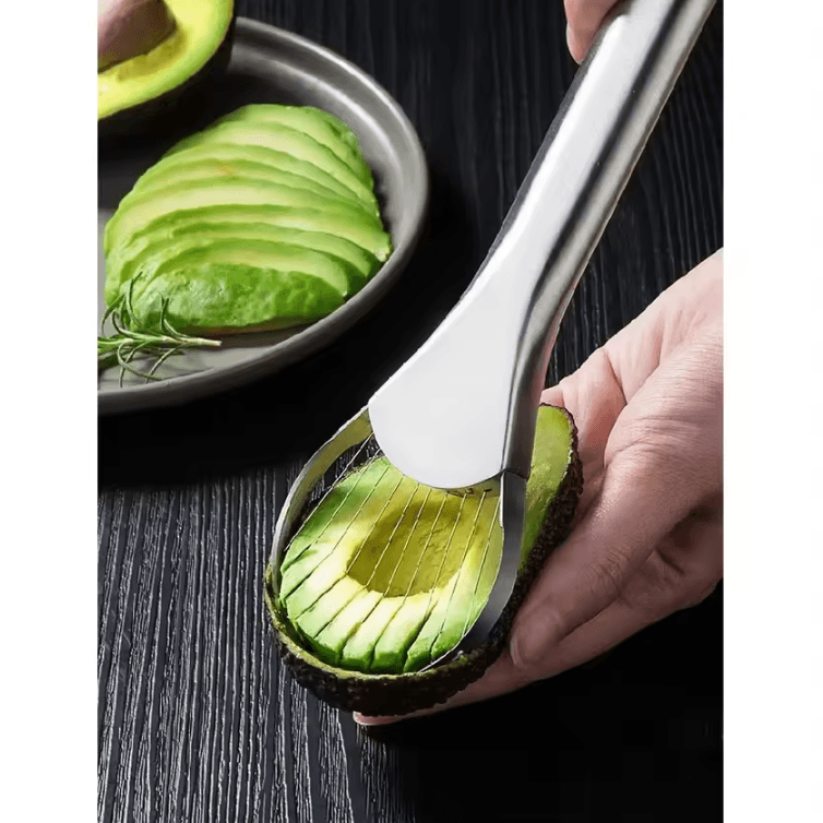Stainless Steel Avocado & Dragon Fruit Slicer Tool for Easy Fruit Prep