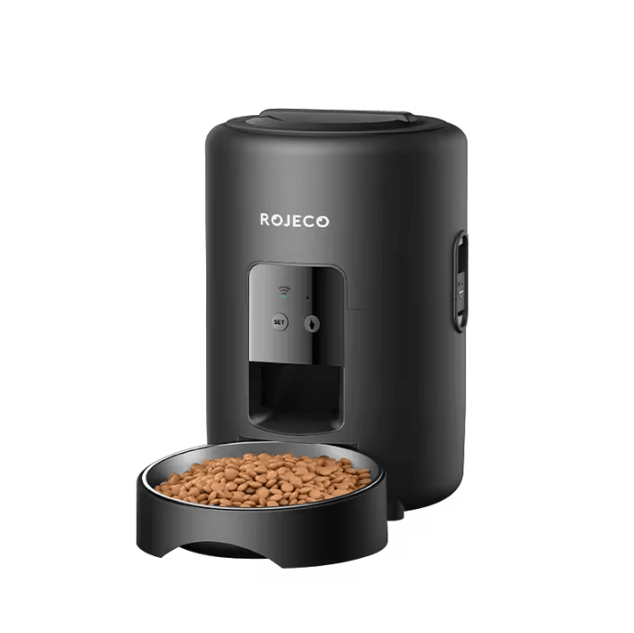 ROJECO SmartFeed 2L Automatic Pet Feeder – Wi-Fi App Controlled Cat & Dog Food Dispenser
