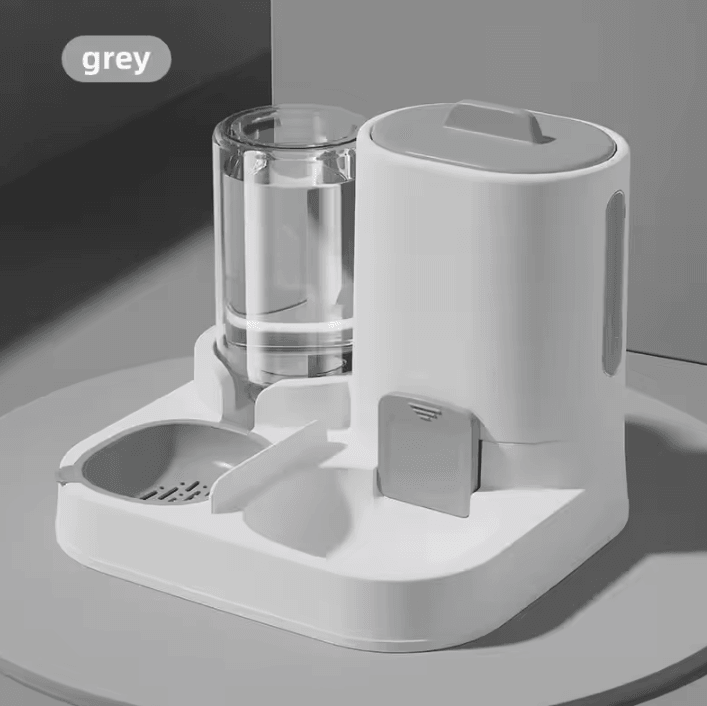 FlowFeast Automatic Pet Feeder and Water Dispenser Combo