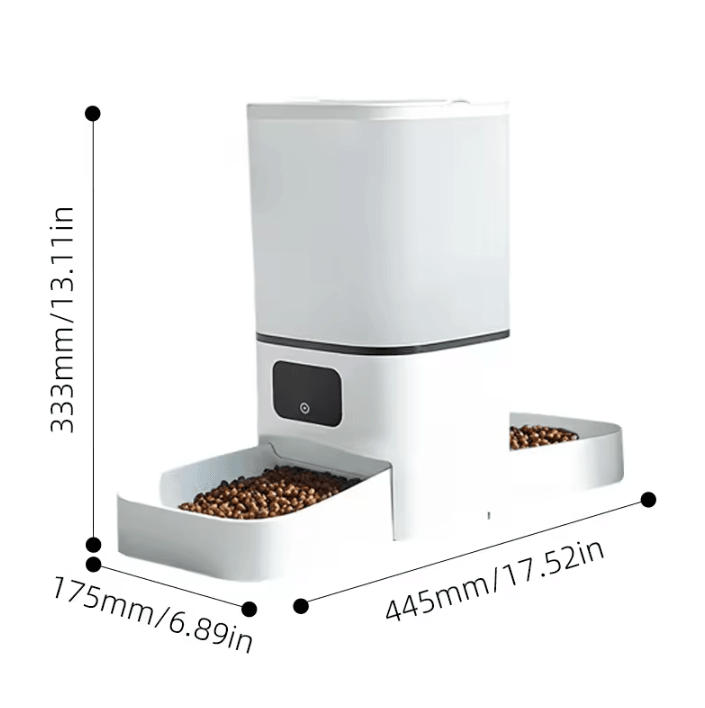 SmartServe 6L WiFi Automatic Pet Feeder with Double Bowls